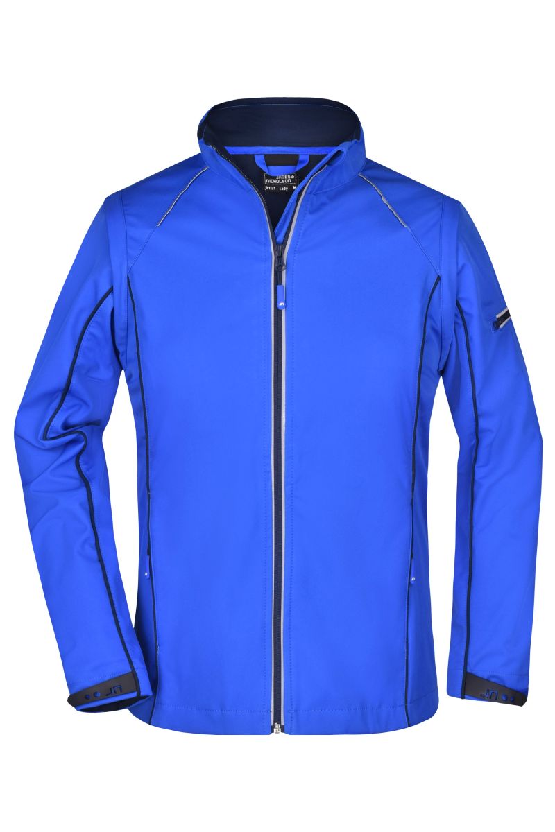 JN1121 Damen Zip-Off Softshell Jacke in Nautic-Blue / Navy, Größe M von James & Nicholson