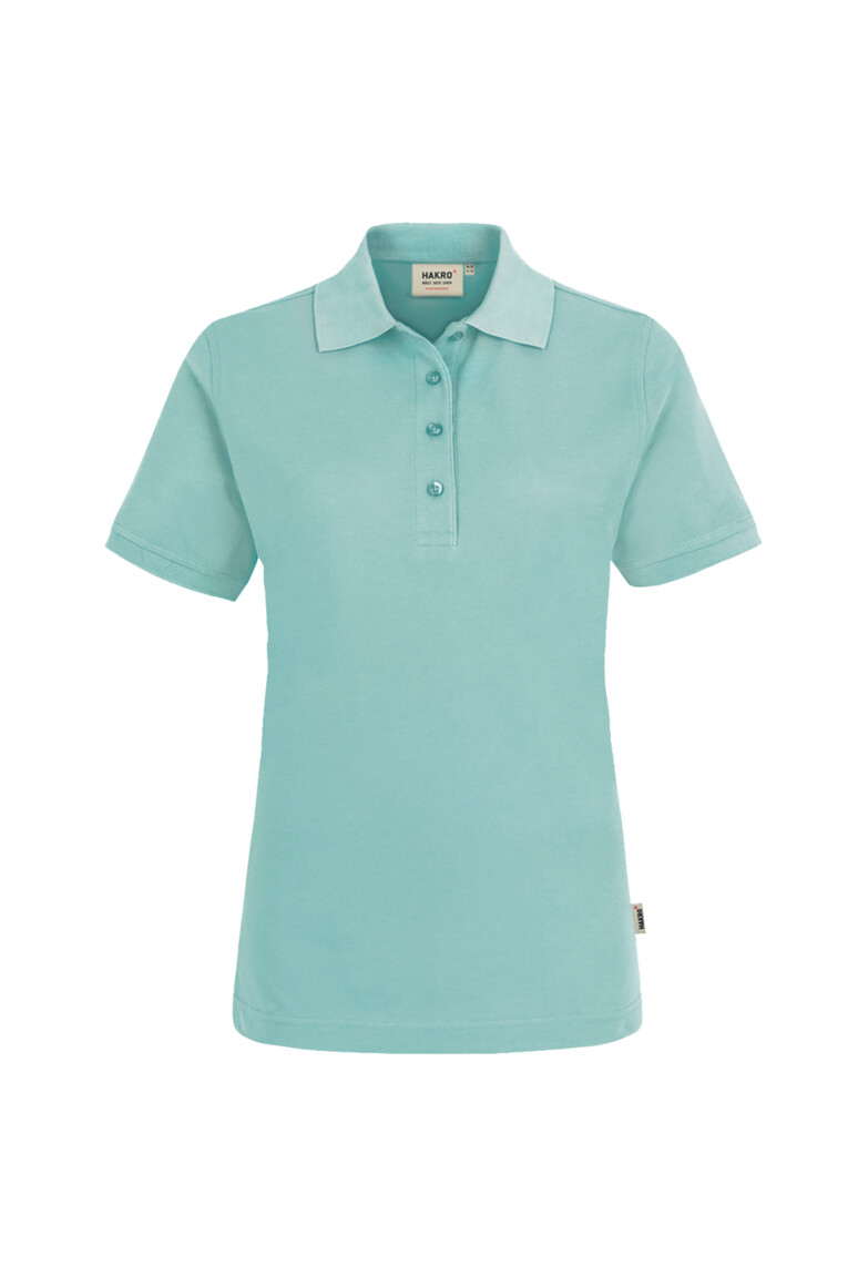 HAKRO 216 Damen Poloshirt MIKRALINAR® in Eisgrün, Größe 6XL