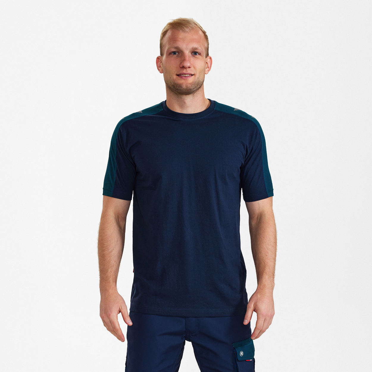 ENGEL Galaxy T-Shirt in Blue Ink/Dark Petrol, Größe XS