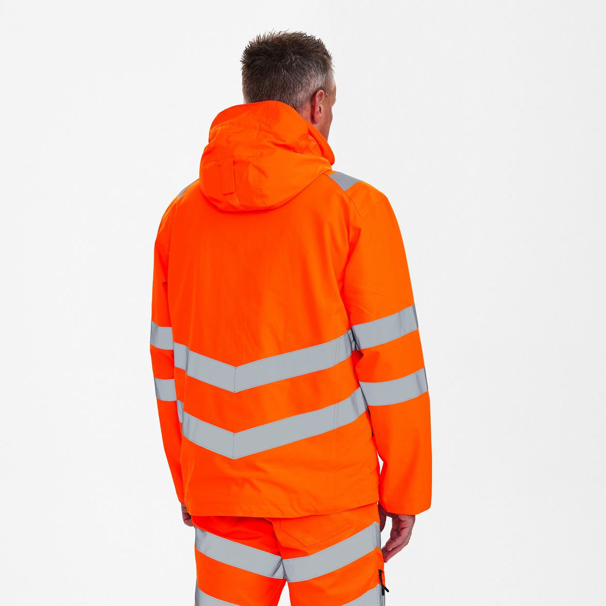 Safety Shelljacke in Hi-vis Orange, Größe XS