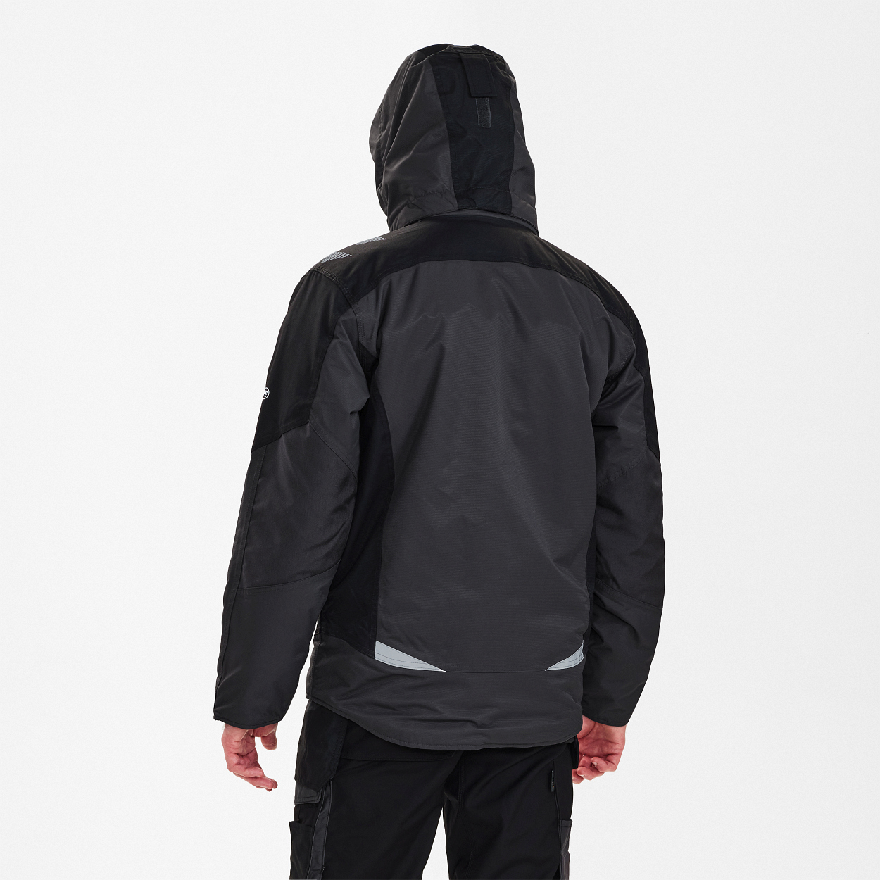 ENGEL Galaxy Winterjacke in Anthrazitgrau/Schwarz, Größe XS