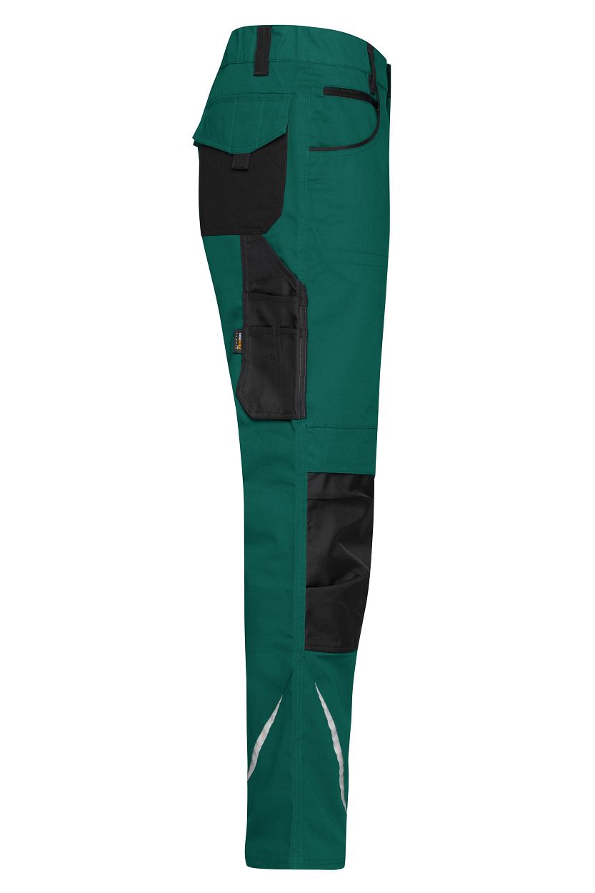Workwear Pants - STRONG - "JN832" in Dark-Green/Black, Größe 110 - Daiber