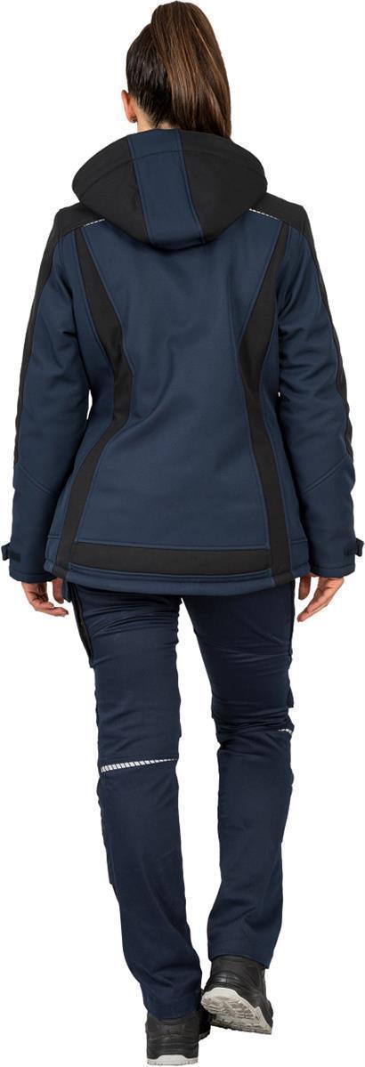 Damen Winter-Softshelljacke Marine/Schwarz FLXDI, Gr. 52 von Leibwächter