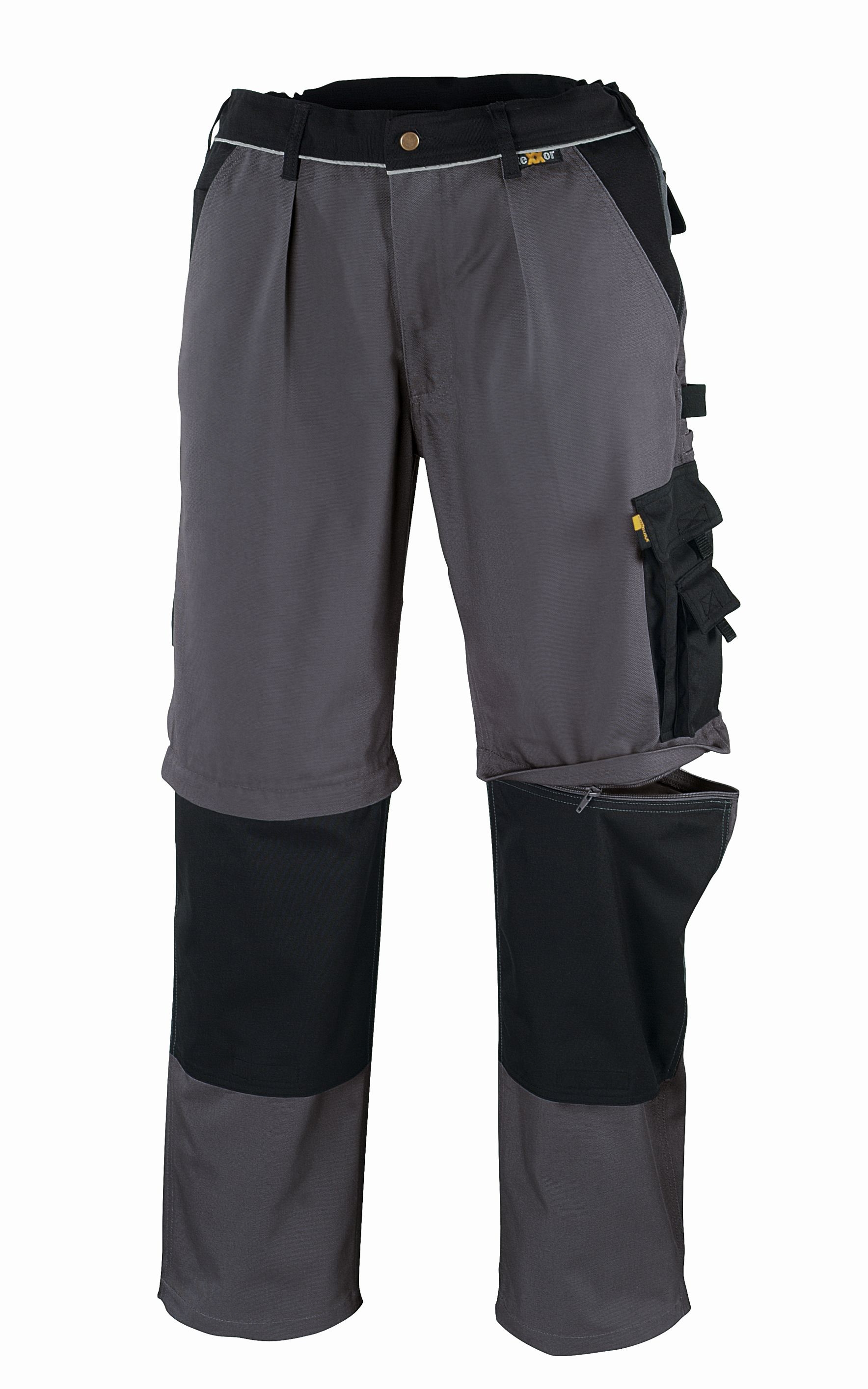 teXXor® Canvas (320 g/m²) 2-in-1 Bundhose  TOBAGO in Grau, Größe 42