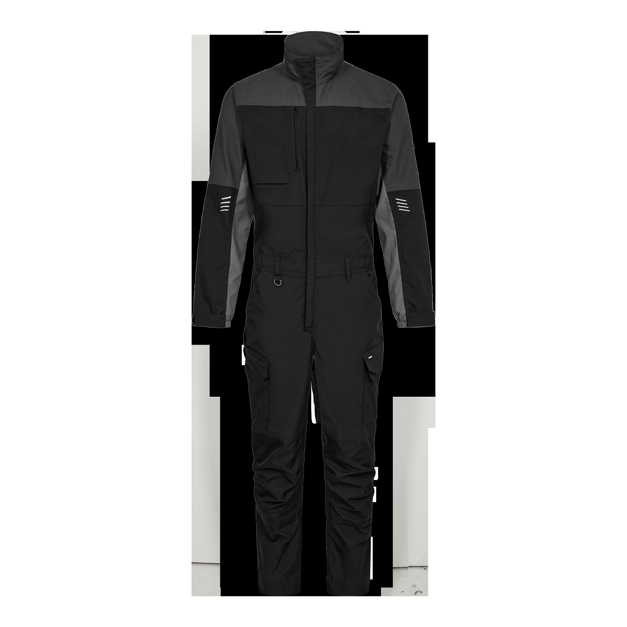 ENGEL Entire Overall mit 2-Wege-Stretch in Schwarz/Anthrazit Grau, Größe XS