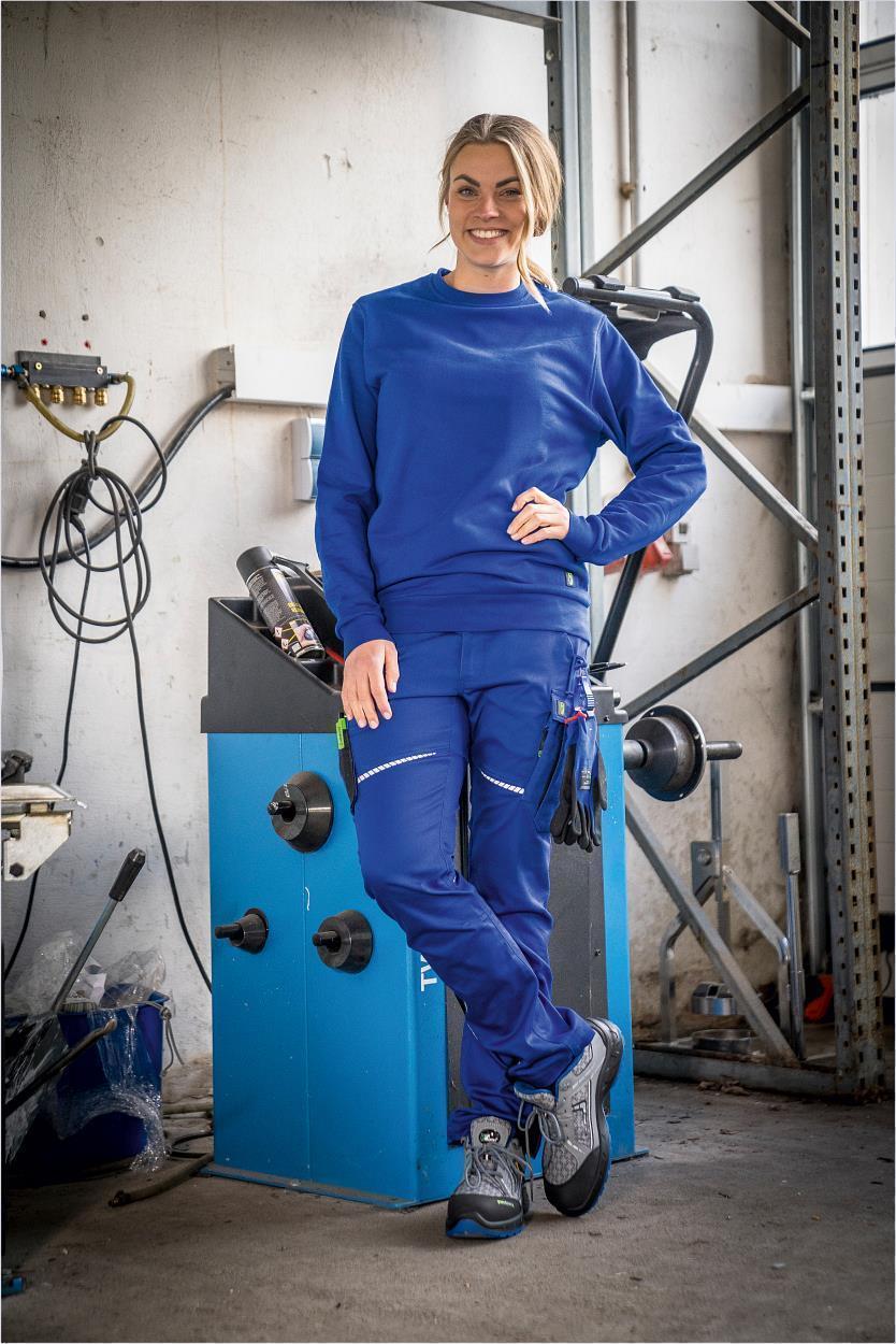 Rundhals-Sweater "Alex" Classic Line Kornblau LWSR, Gr. 2XL von Leibwächter