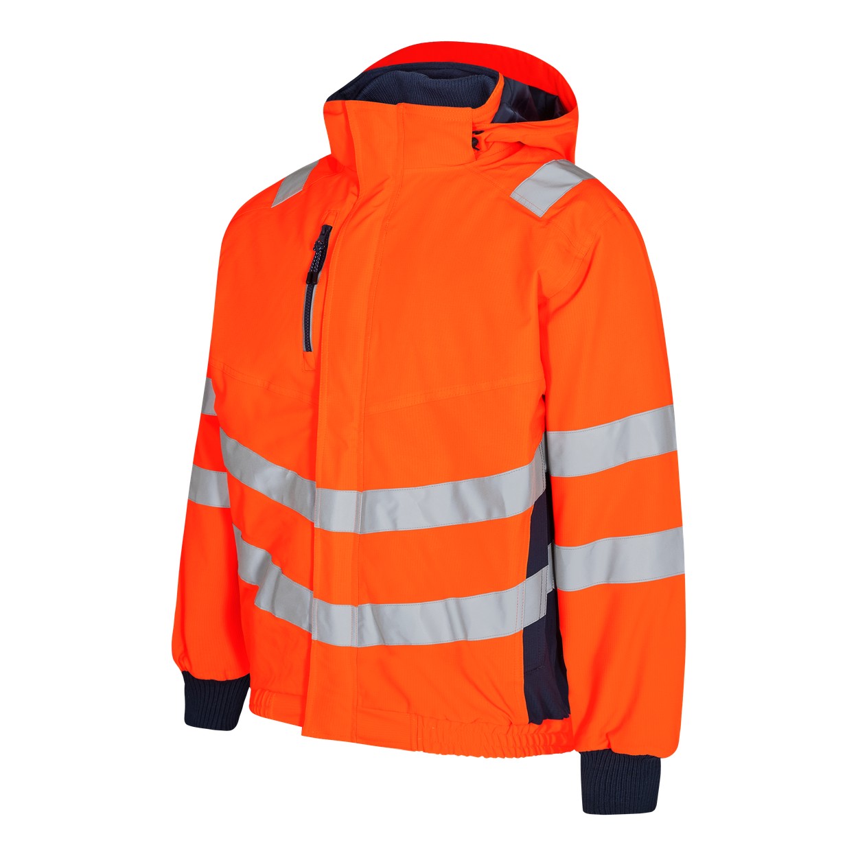 ENGEL Safety Pilotjacke in Orange/Blue ink, Größe XS