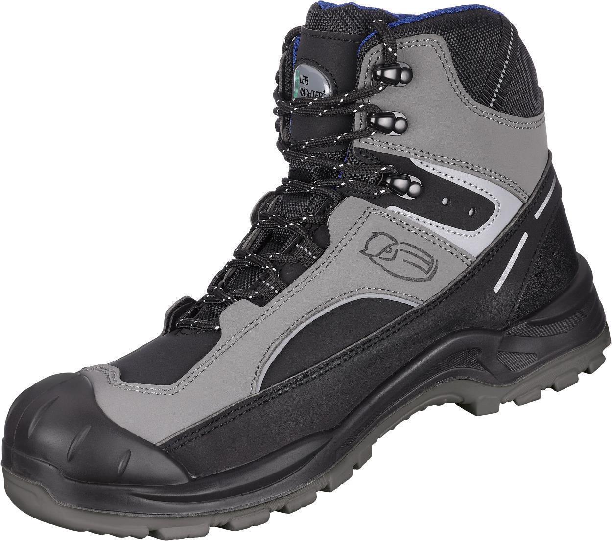 Stiefel niedrig L6124 Paris in Grau/Schwarz, Gr. 47 von Leibwächter