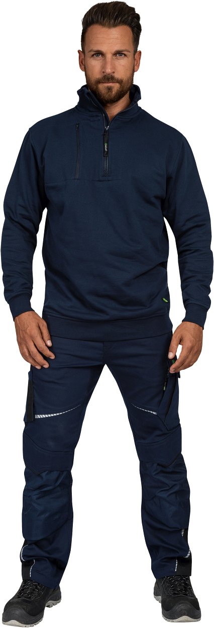 Zip-Sweater "Paul" Flex Line Marine FLEXR, Gr. 2XL von Leibwächter