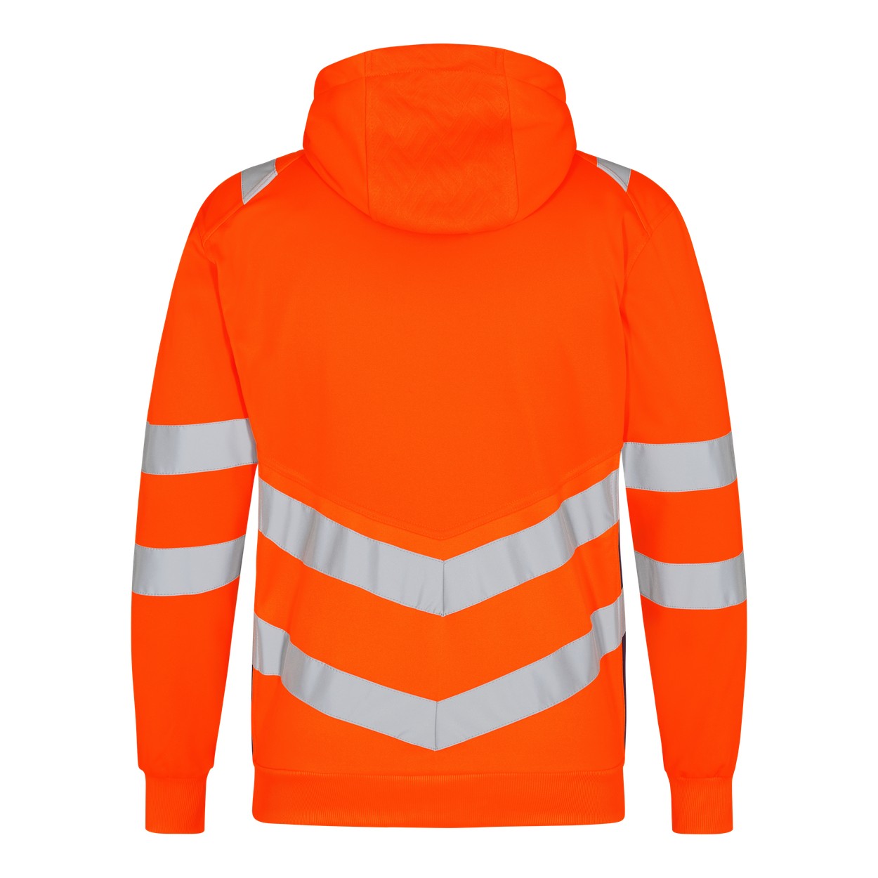 ENGEL Safety Sweatcardigan in Orange/Blue ink, Größe XS