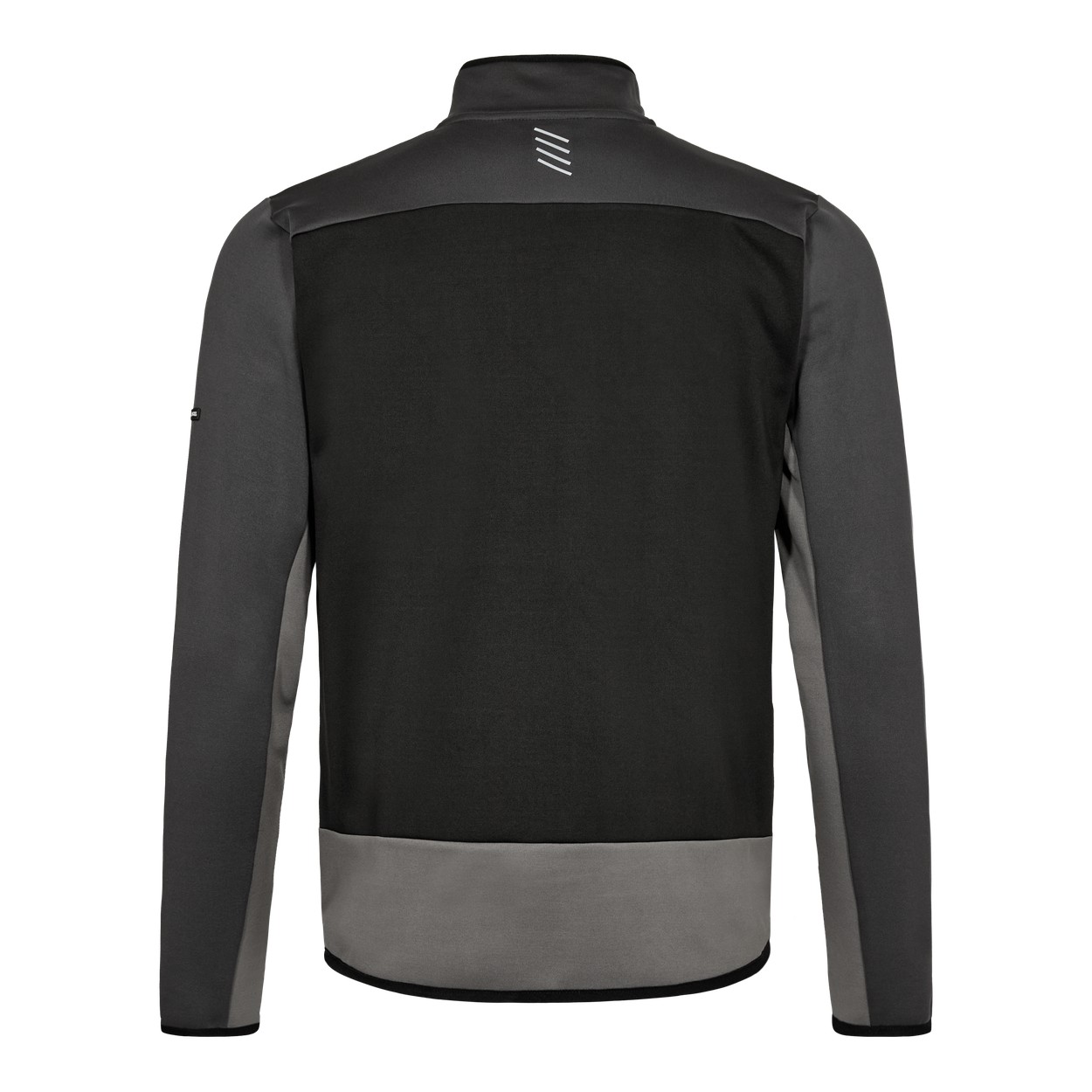 ENGEL Entire Midlayer-Cardigan in Schwarz/Anthrazit Grau, Größe XS