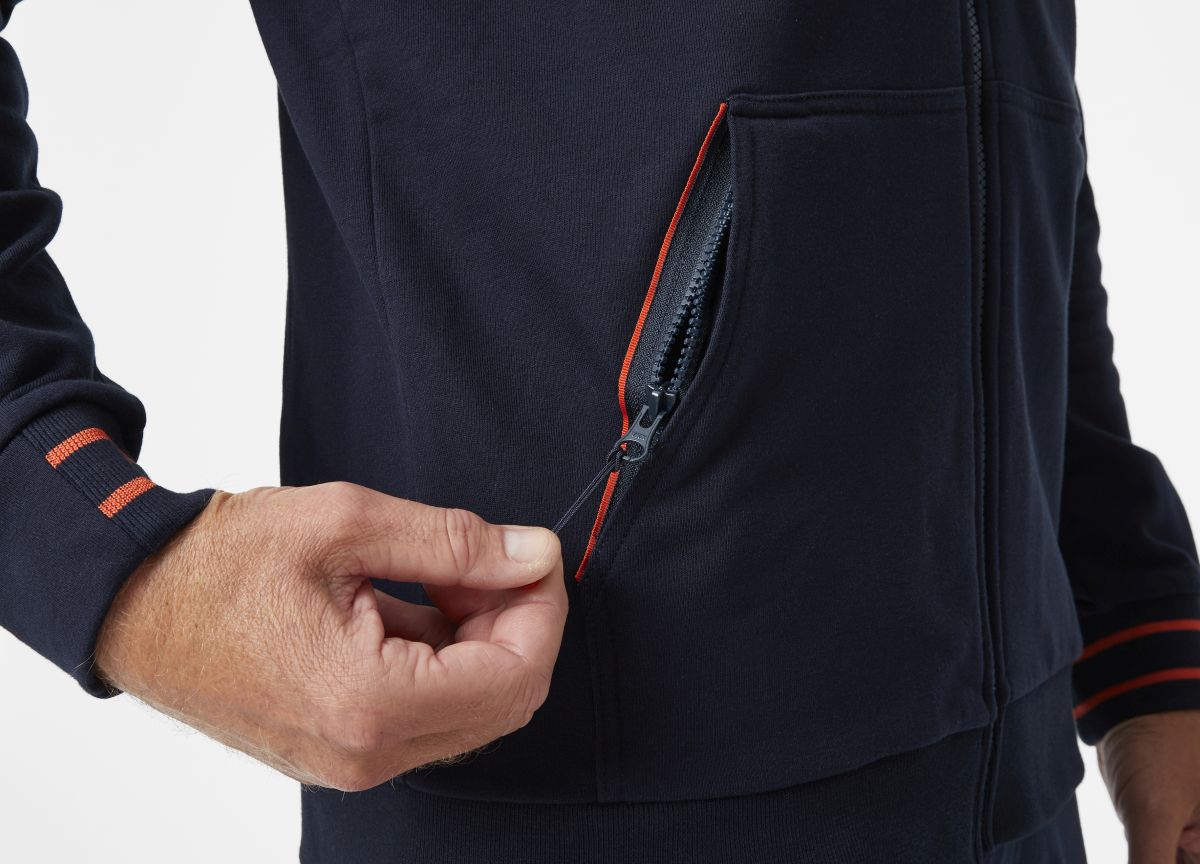 Zip Sweatshirt Kensington in Navy, Gr. 4XL von Helly Hansen Workwear