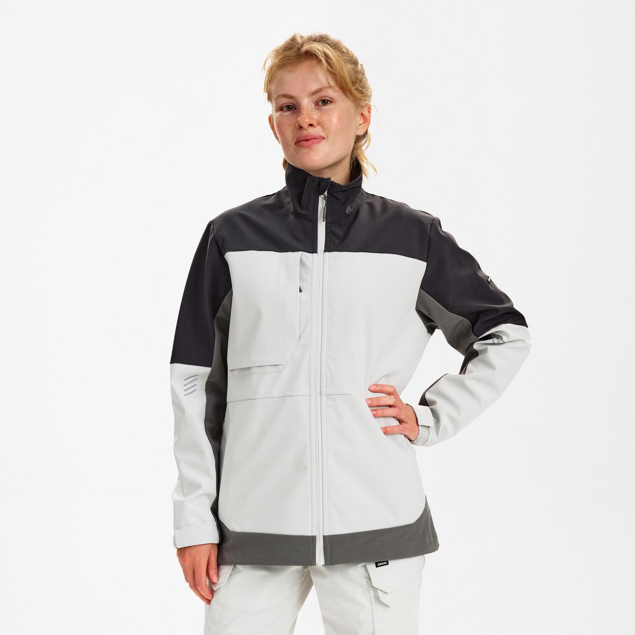 ENGEL Entire Damen Softshelljacke in Bone White / Anthracite Grey, Größe XS