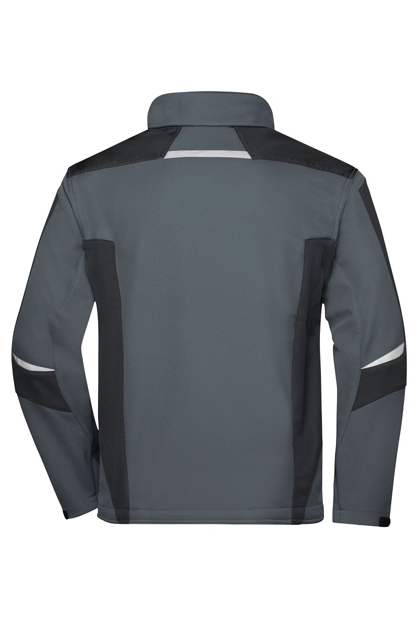 Workwear Softshell Jacket - STRONG - "JN844" in Carbon/Black, Größe 6XL - Daiber