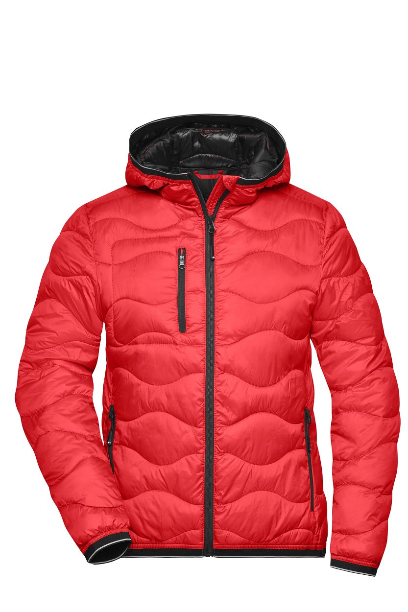 Ladies' Padded Jacket "JN1155" in Red/Black, Größe 2XL - Daiber
