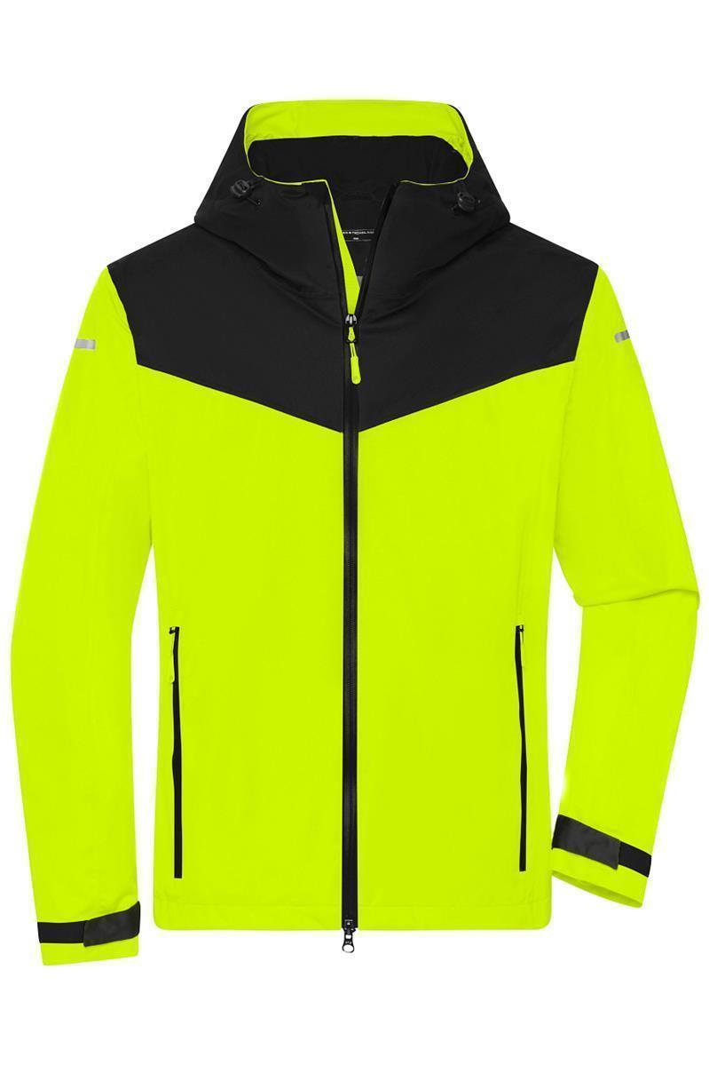 Men's Allweather Jacket GRS "JN1180" in Bright-Yellow/Black, Größe 3XL - Daiber