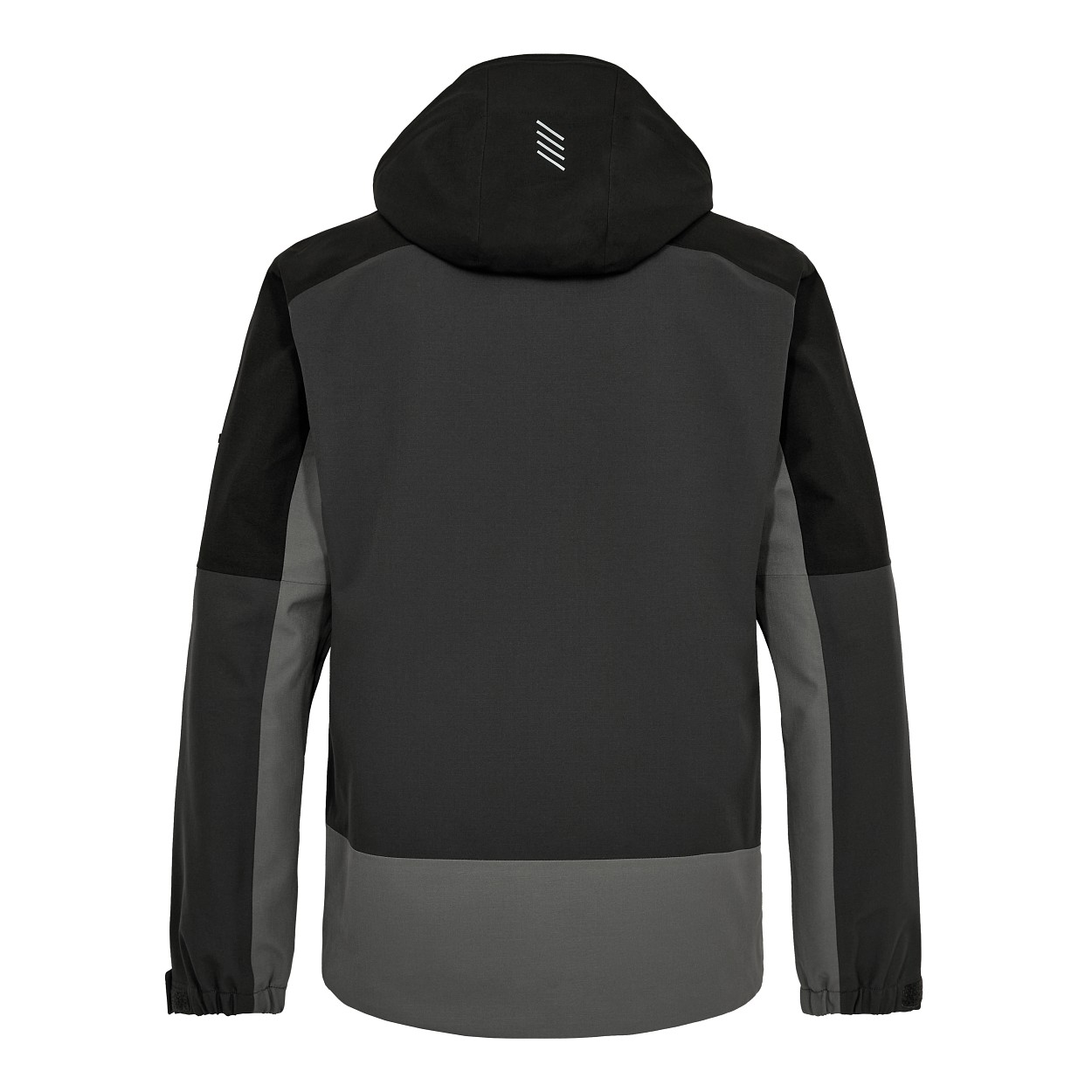 ENGEL Entire Shelljacke in Anthrazitgrau/Schwarz, Größe XS