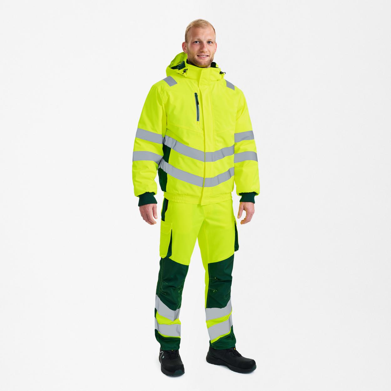 ENGEL Safety Pilotjacke in Gelb/Grün, Größe XS