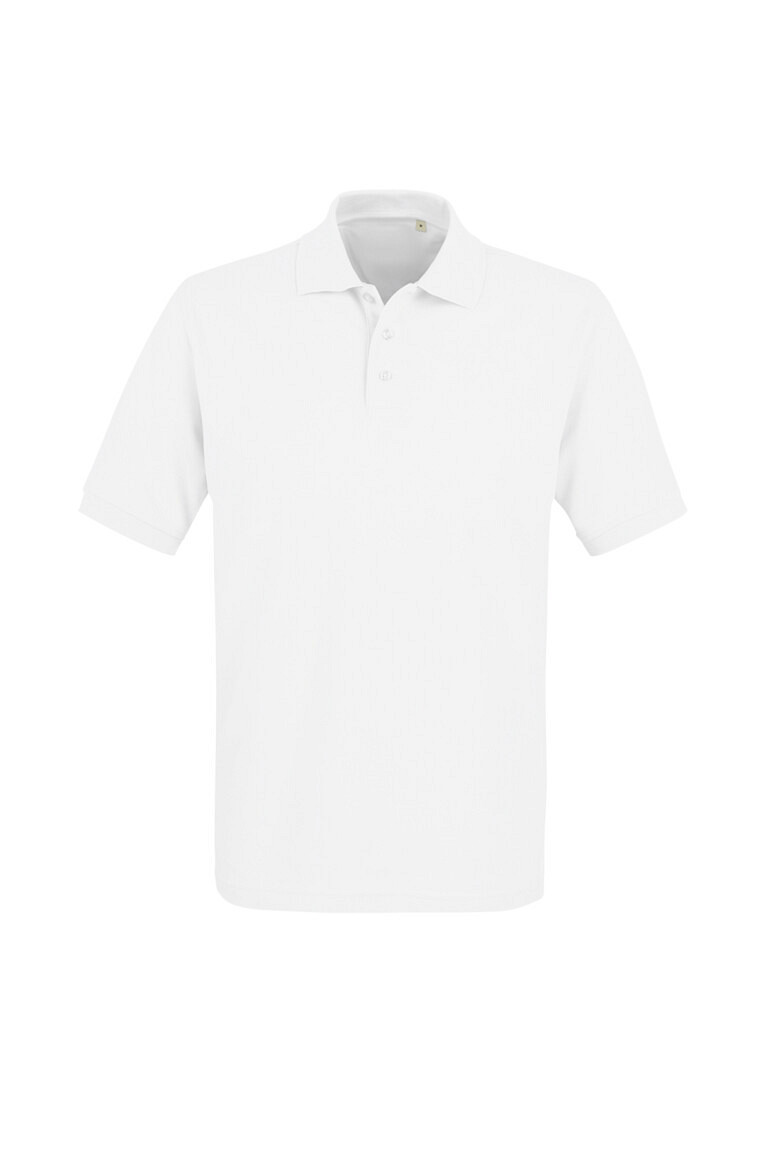 HAKRO 503 Label Free Poloshirt Heavy MIKRALINAR® ECO in weiß, Größe 6XL