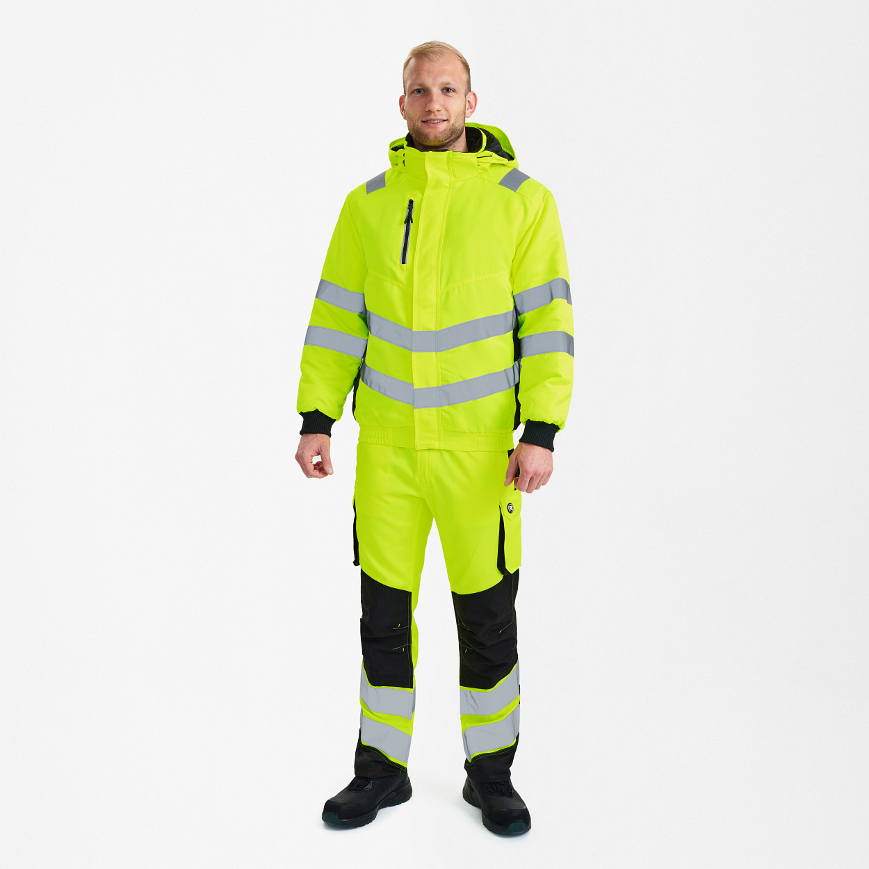 ENGEL Safety Pilotjacke in Gelb/Schwarz, Größe XS