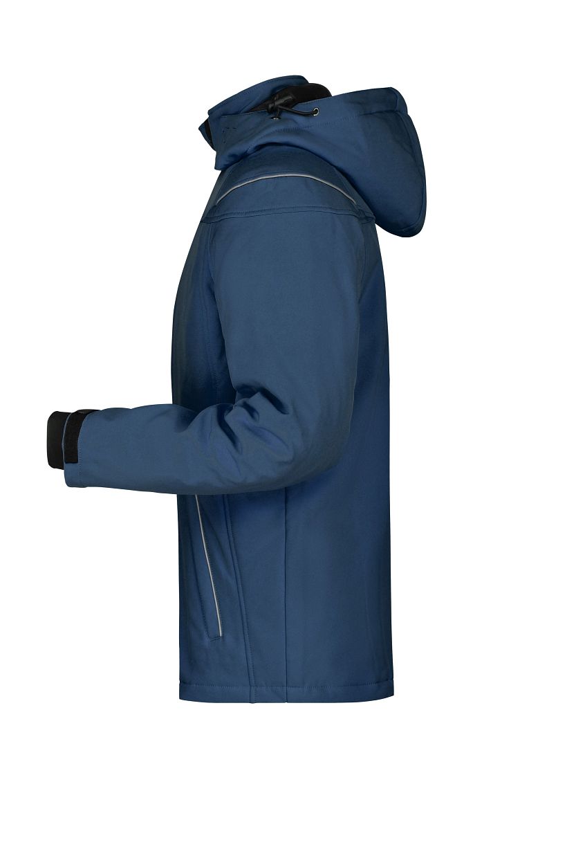 Men’s Winter Softshell Jacket "JN1000" in Navy, Größe 5XL - Daiber
