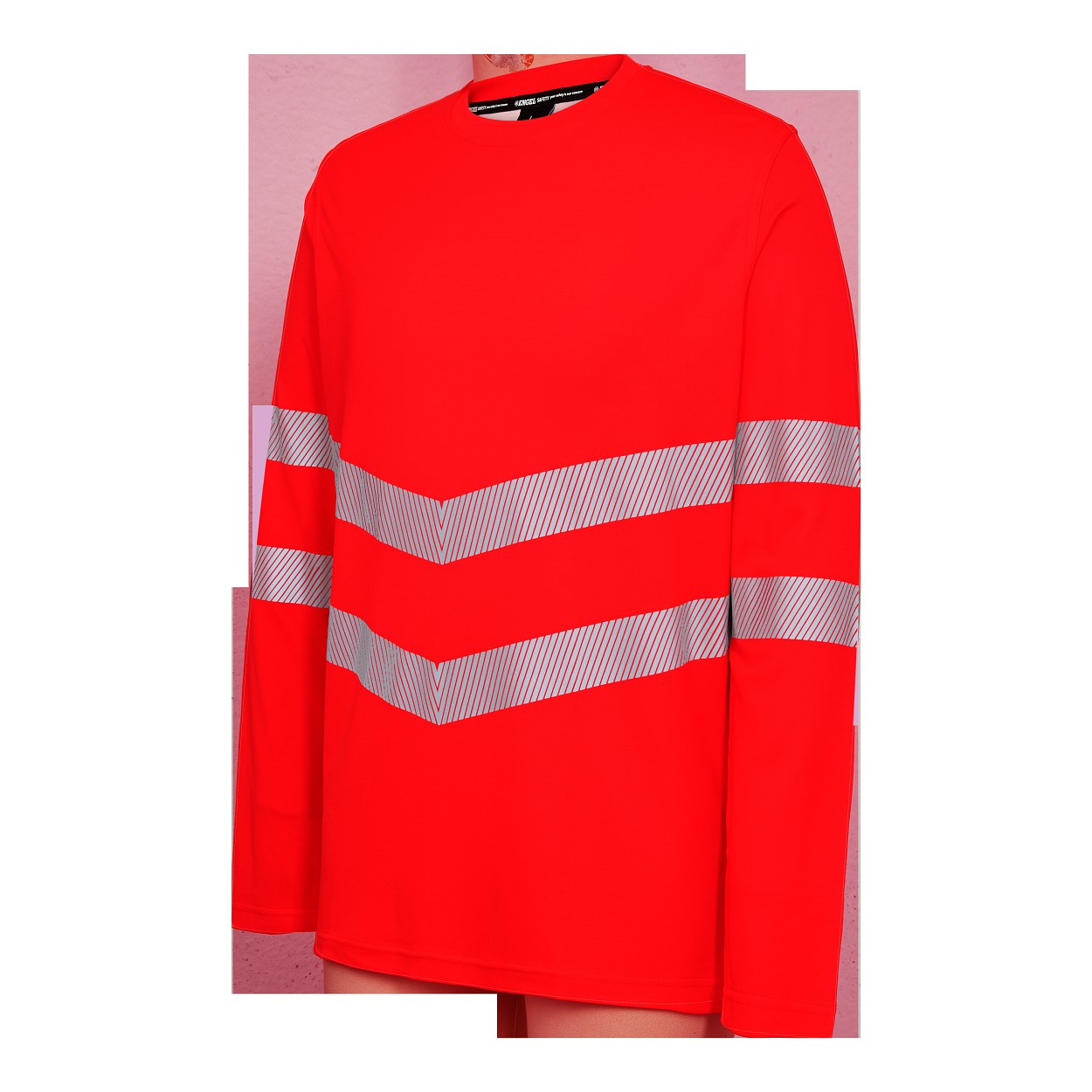 ENGEL Safety Langarm-T-Shirt in Rot, Größe XS