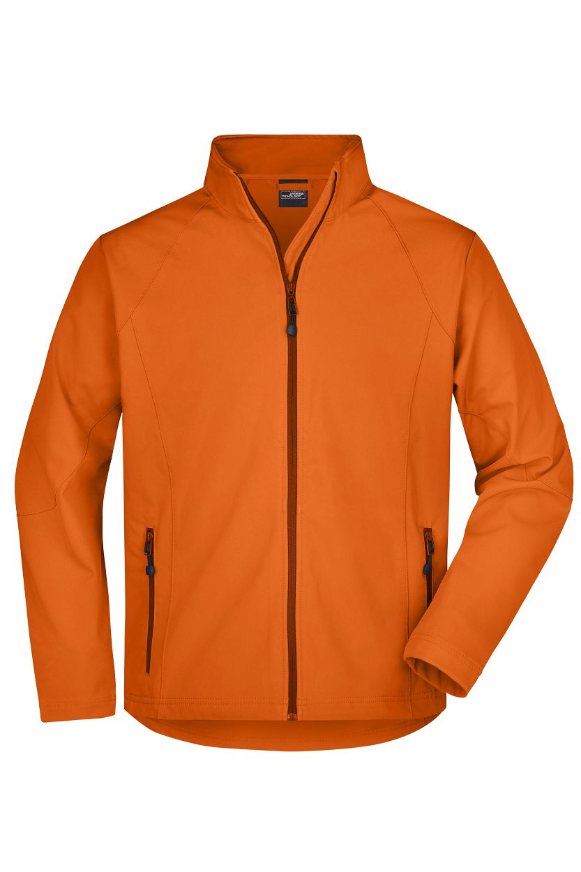 Men's Softshell Jacket "JN1020" in Orange, Größe 3XL - Daiber