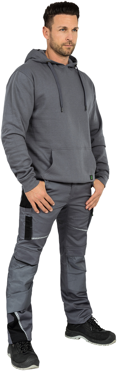 Hoodie "Kim" Classic Line Grau LWQ, Gr. 2XL von Leibwächter