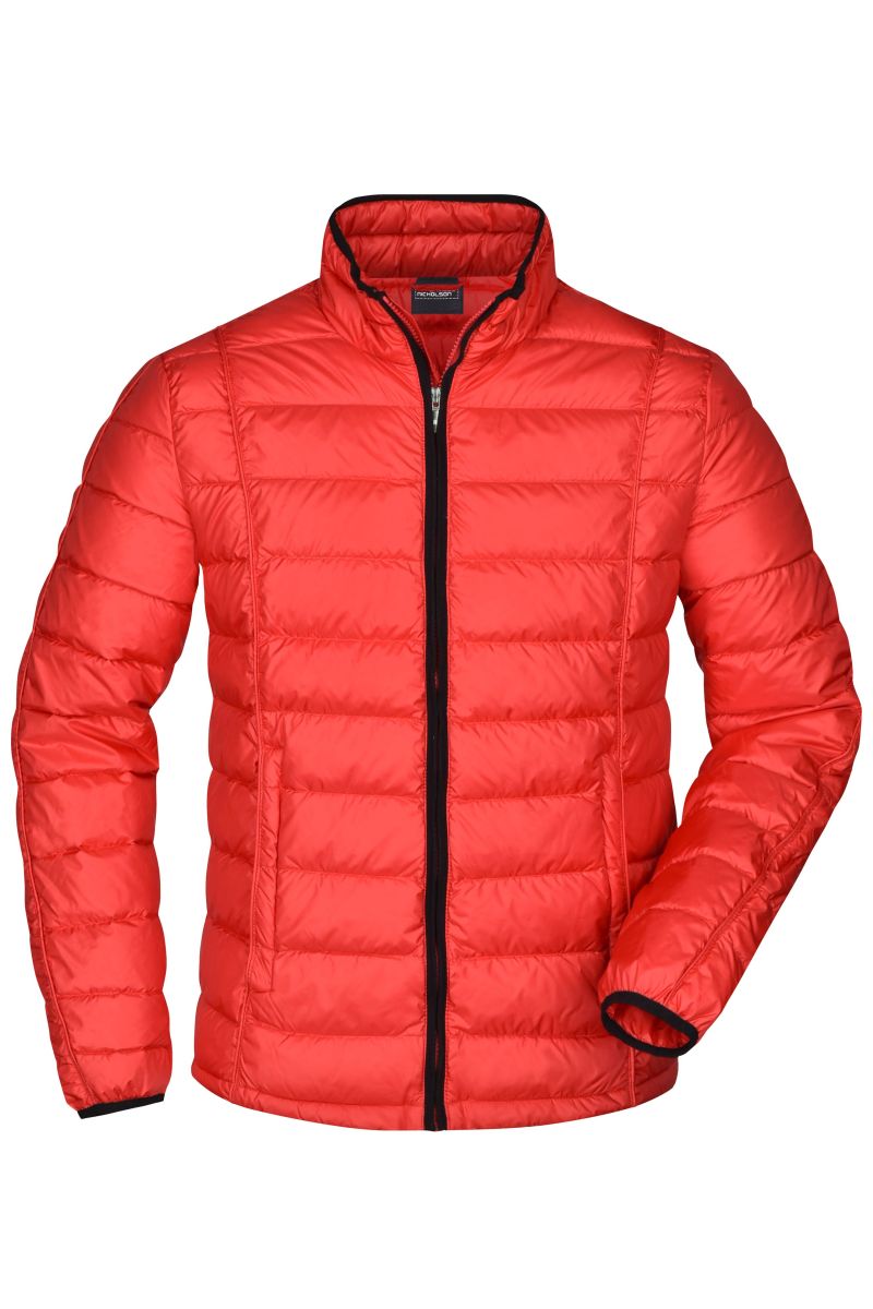 JN1082 Herren Daunenjacke in Red / Black, Größe 2XL von James & Nicholson