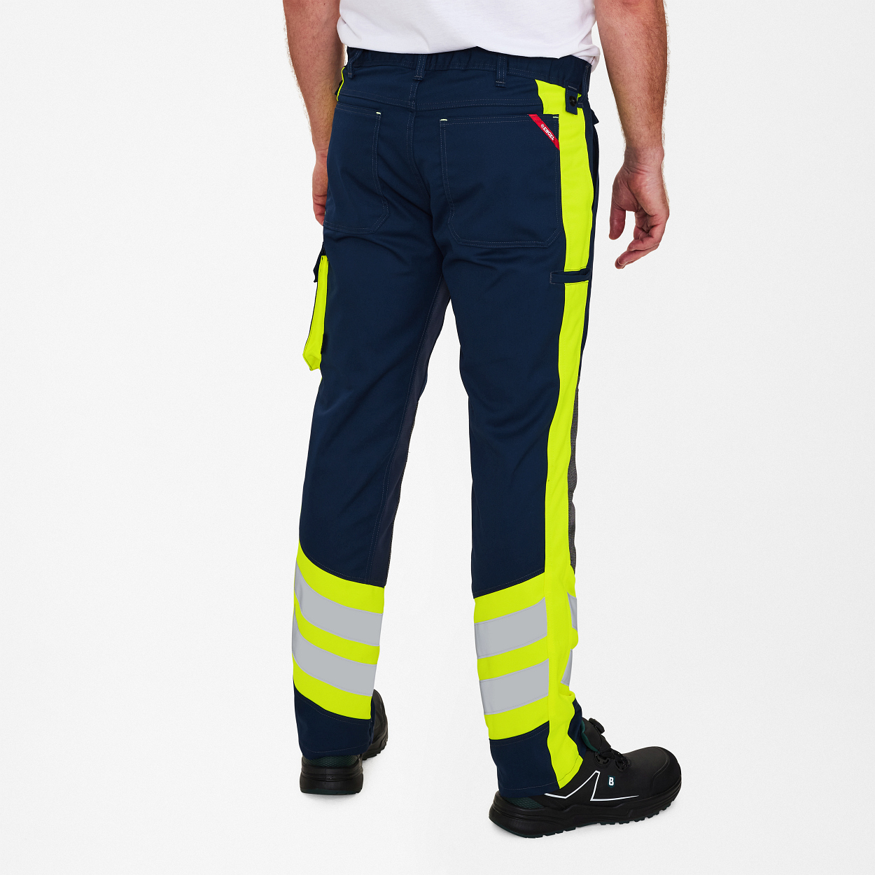 ENGEL Cargo Hose in Blue Ink/Gelb, Größe 106