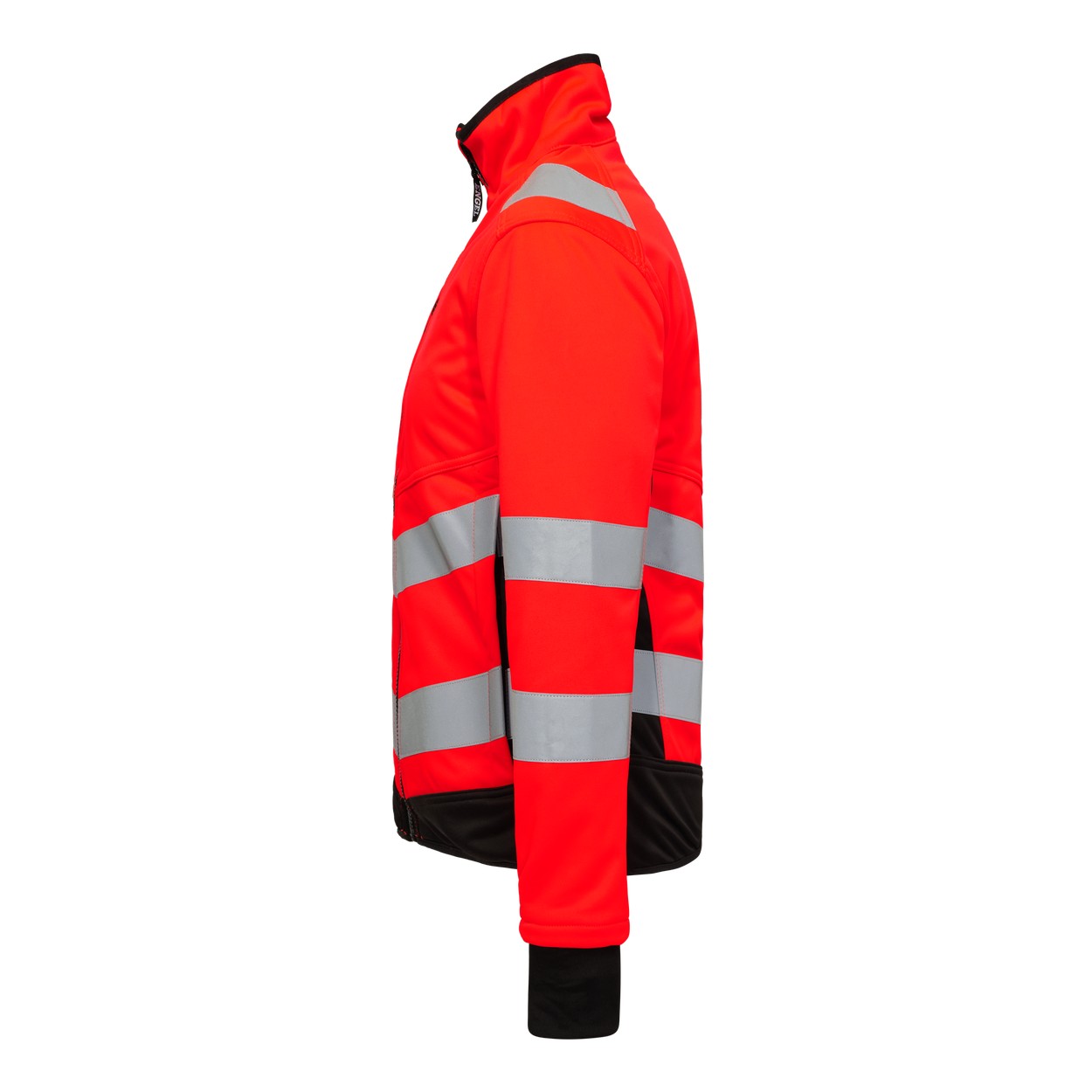 ENGEL Safety Damen Softshelljacke in Rot/Schwarz, Größe 2XL