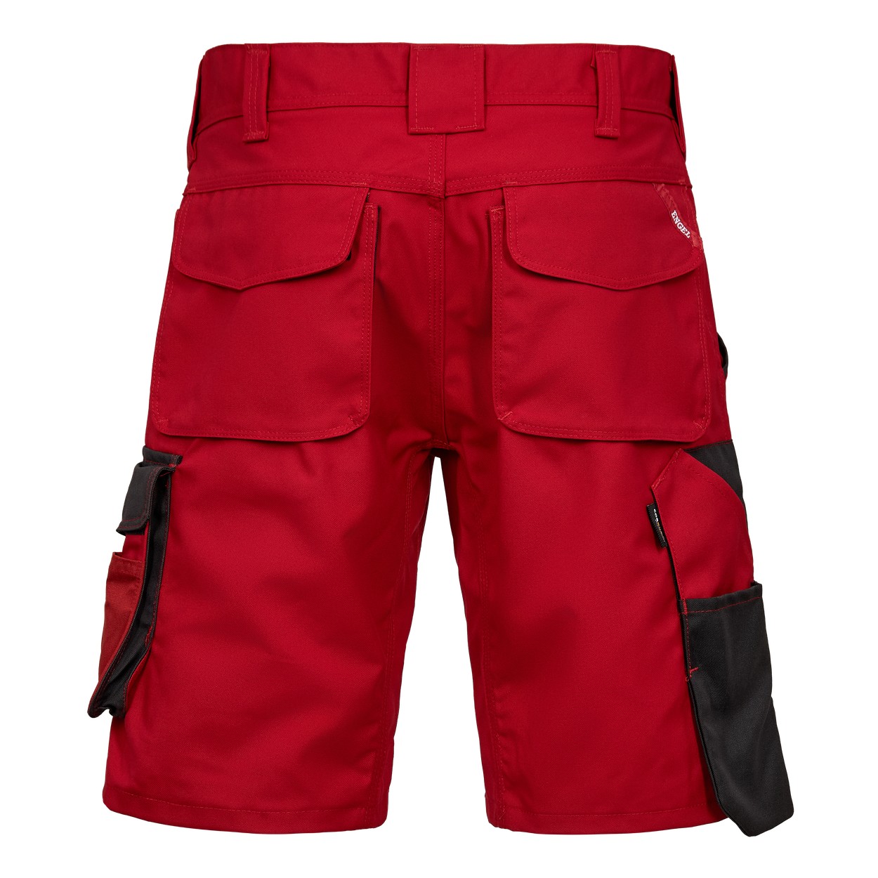 ENGEL Galaxy Arbeitsshorts in Tomato Red/Anthrazit Grau, Größe 54