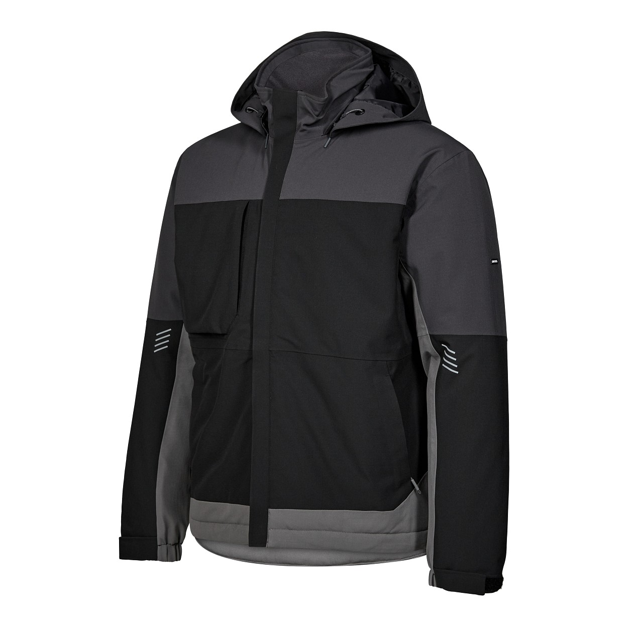ENGEL Entire Winterjacke in Schwarz/Anthrazit Grau, Größe XS