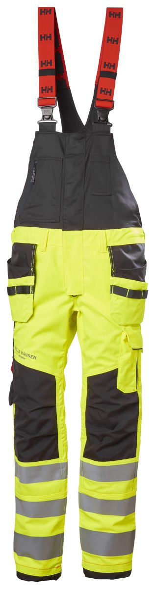 Hi-Vis Handwerkslatzhose Alna 2.0 in Yellow, Gr. 100 von Helly Hansen Workwear