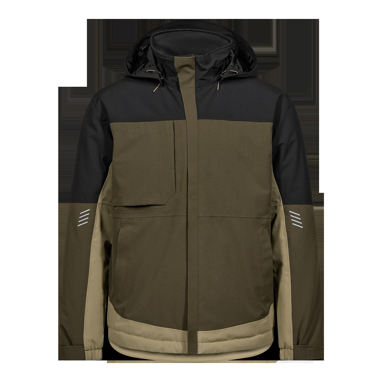 ENGEL Entire Winterjacke in Forest Green/Schwarz, Größe XS