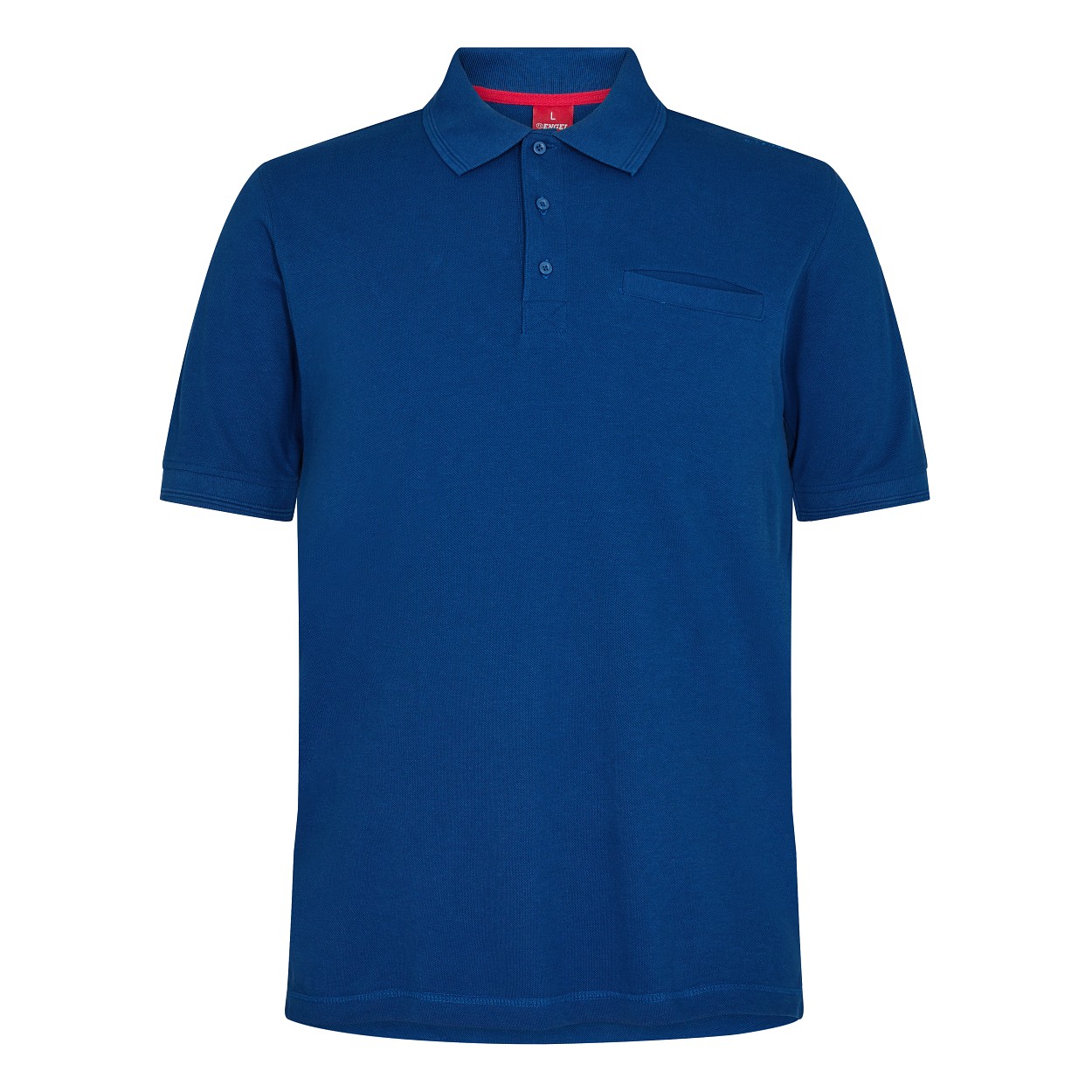 ENGEL Extend Poloshirt mit Brusttasche in Surfer Blue, Größe XS