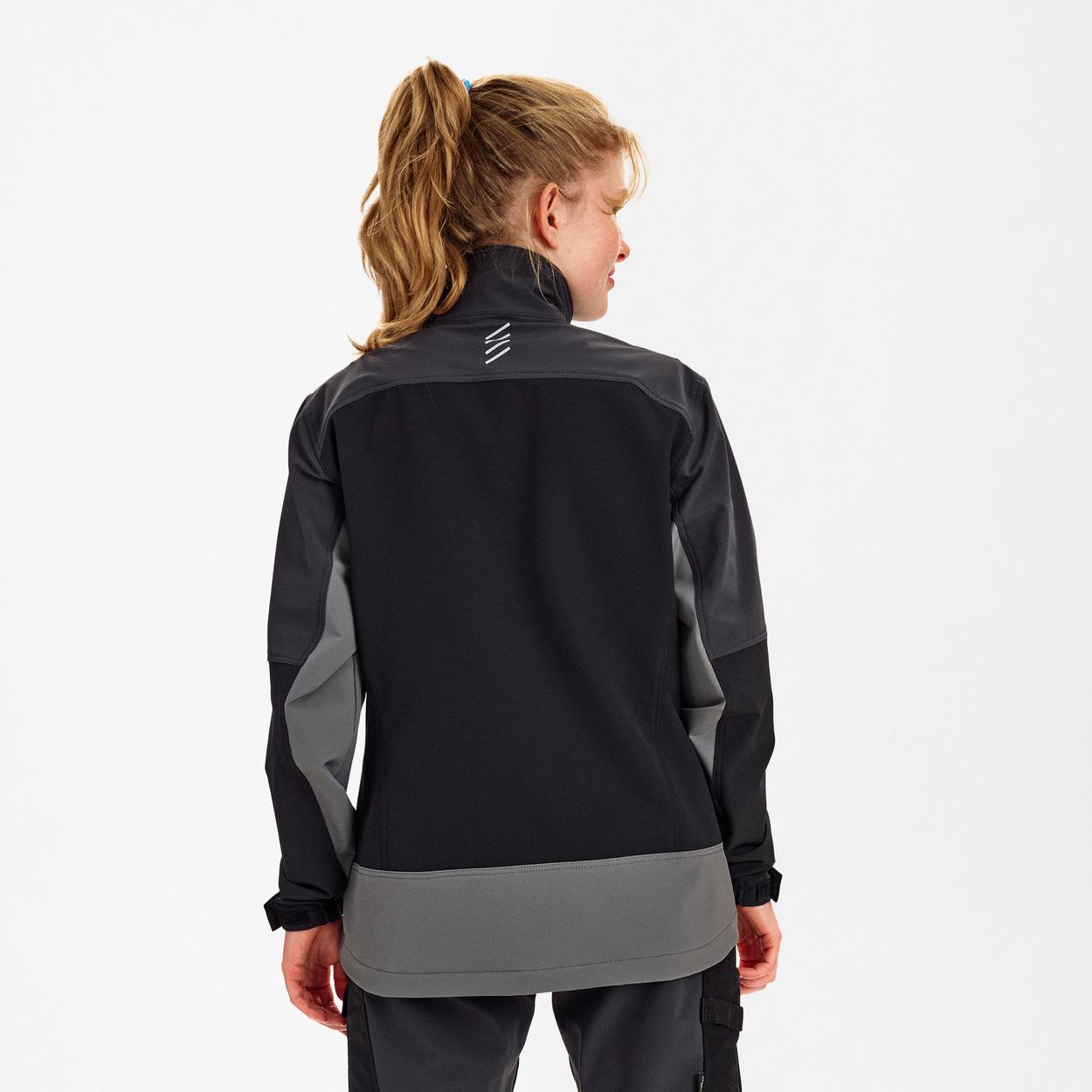 ENGEL Entire Damen Arbeitsjacke mit 4-Wege-Stretch in Schwarz/Anthrazit Grau, Größe XS
