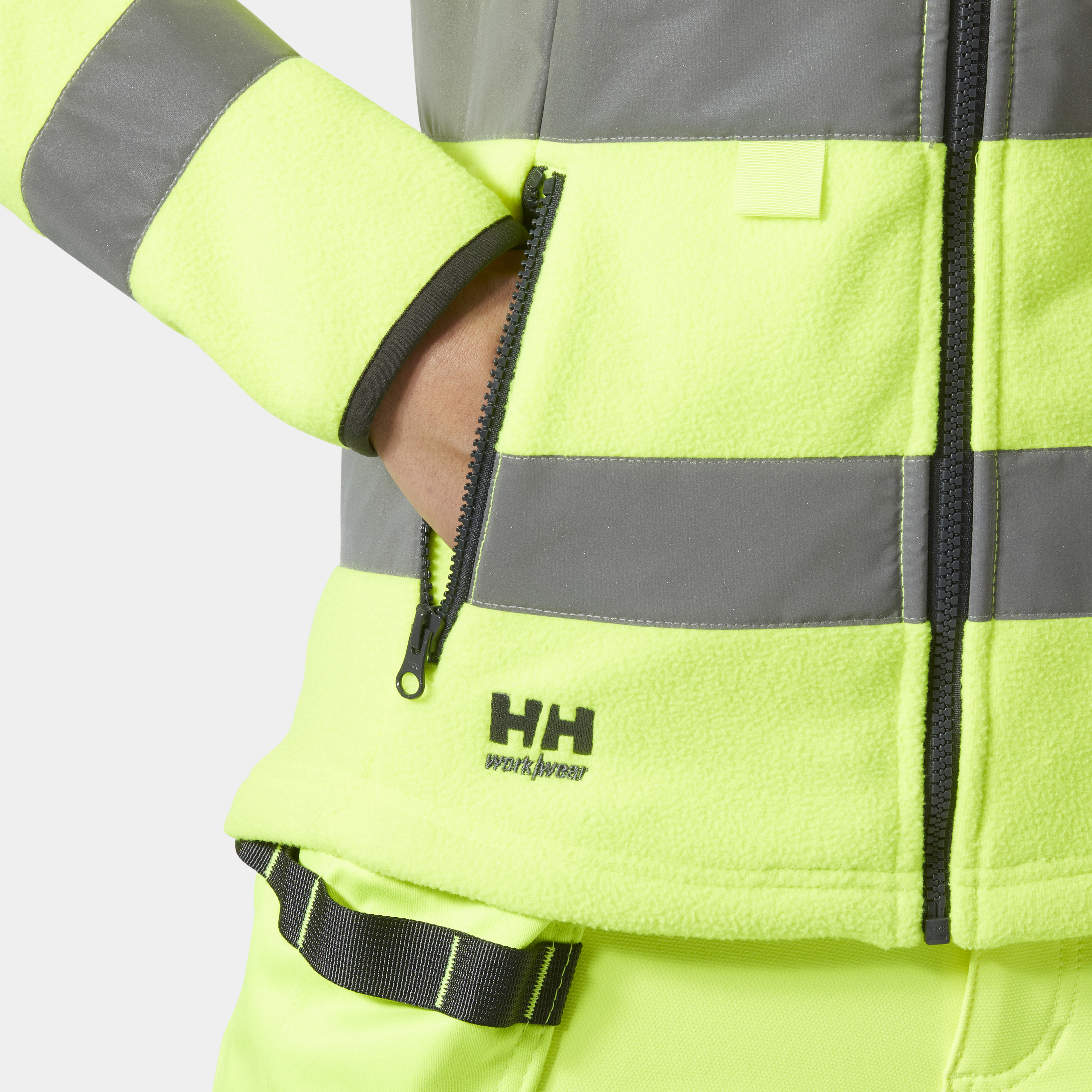 Damen "ALNA 2.0" Fleecejacke in Yellow, Größe 3XL von Helly Hansen Workwear
