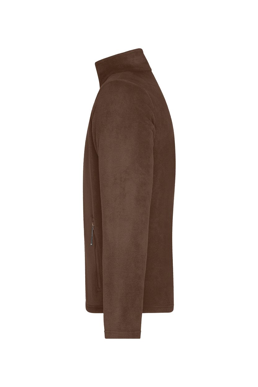 Men's Fleece Jacket "JN782" in Brown, Größe 4XL - Daiber