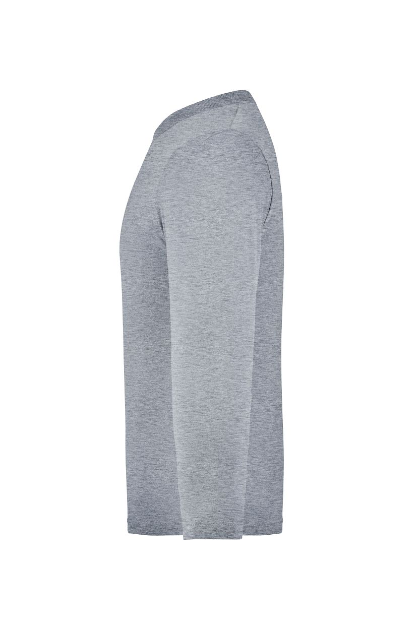 Junior Shirt Long-Sleeved Medium "JN913K" in Grey-Heather, Größe 2XL - Daiber