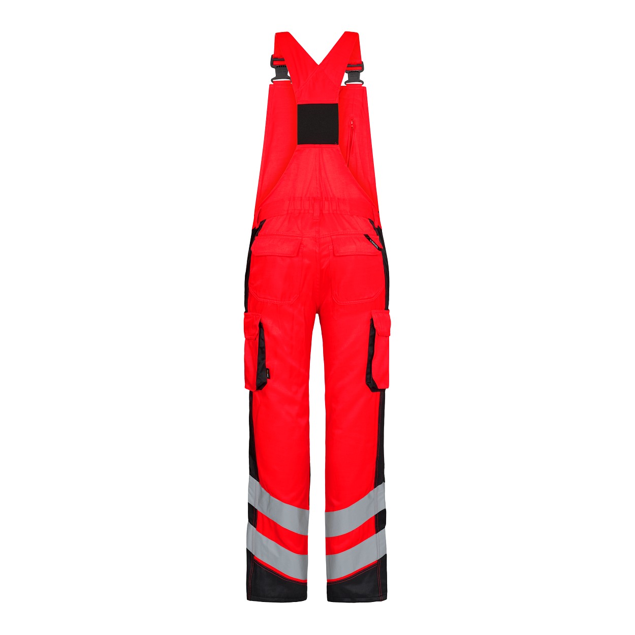 ENGEL Safety Light Latzhose in Rot/Schwarz, Größe 106
