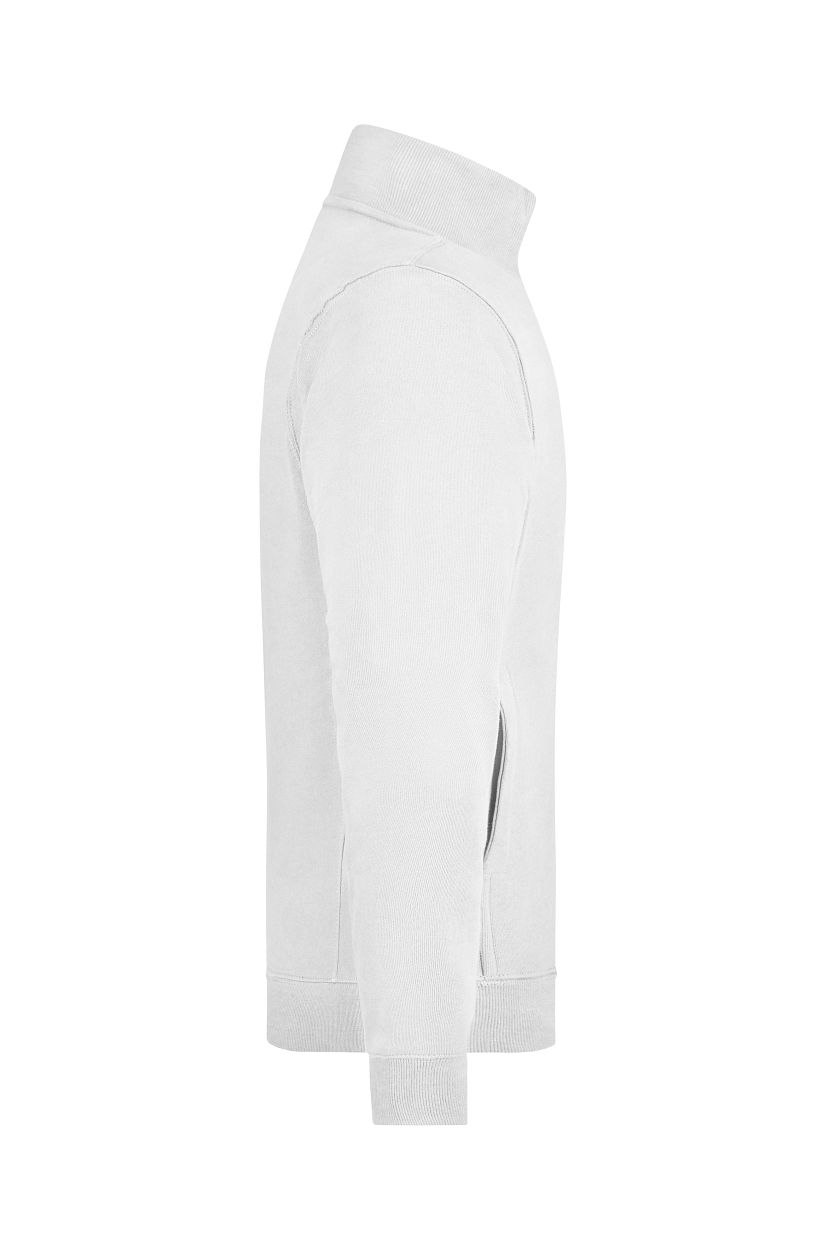 Sweat Jacket "JN058" in White, Größe 3XL - Daiber
