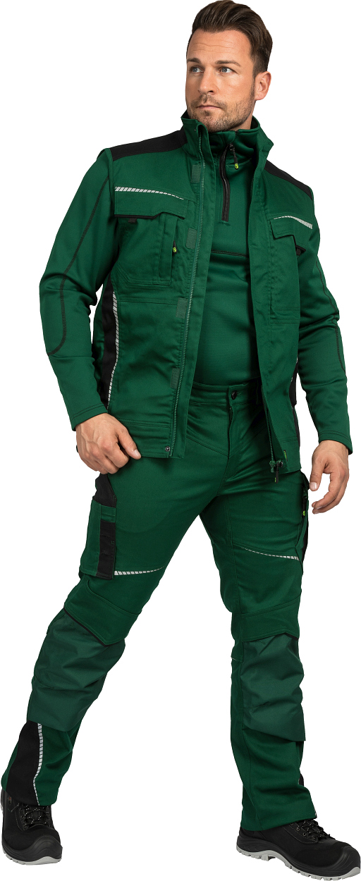 Weste Flex Line Grün/Schwarz FLEXV, Gr. 2XL von Leibwächter