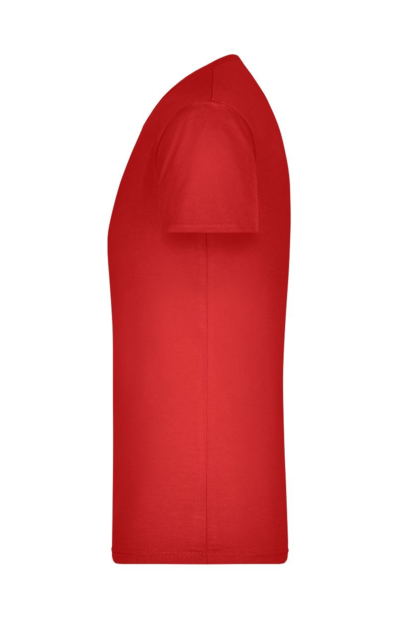 Men's Slim Fit V-T "JN912" in Red, Größe 2XL - Daiber