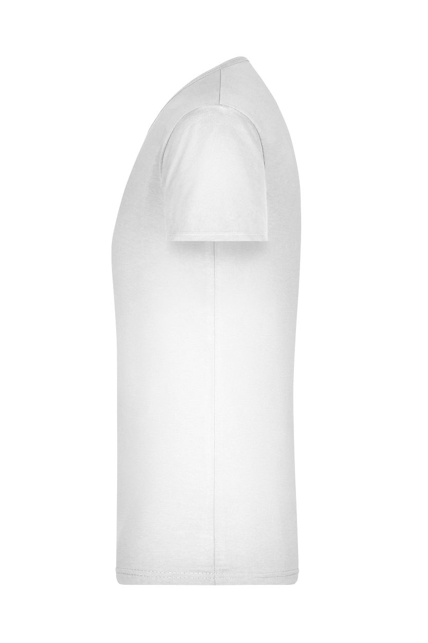 Men's Slim Fit V-T "JN912" in White, Größe 2XL - Daiber