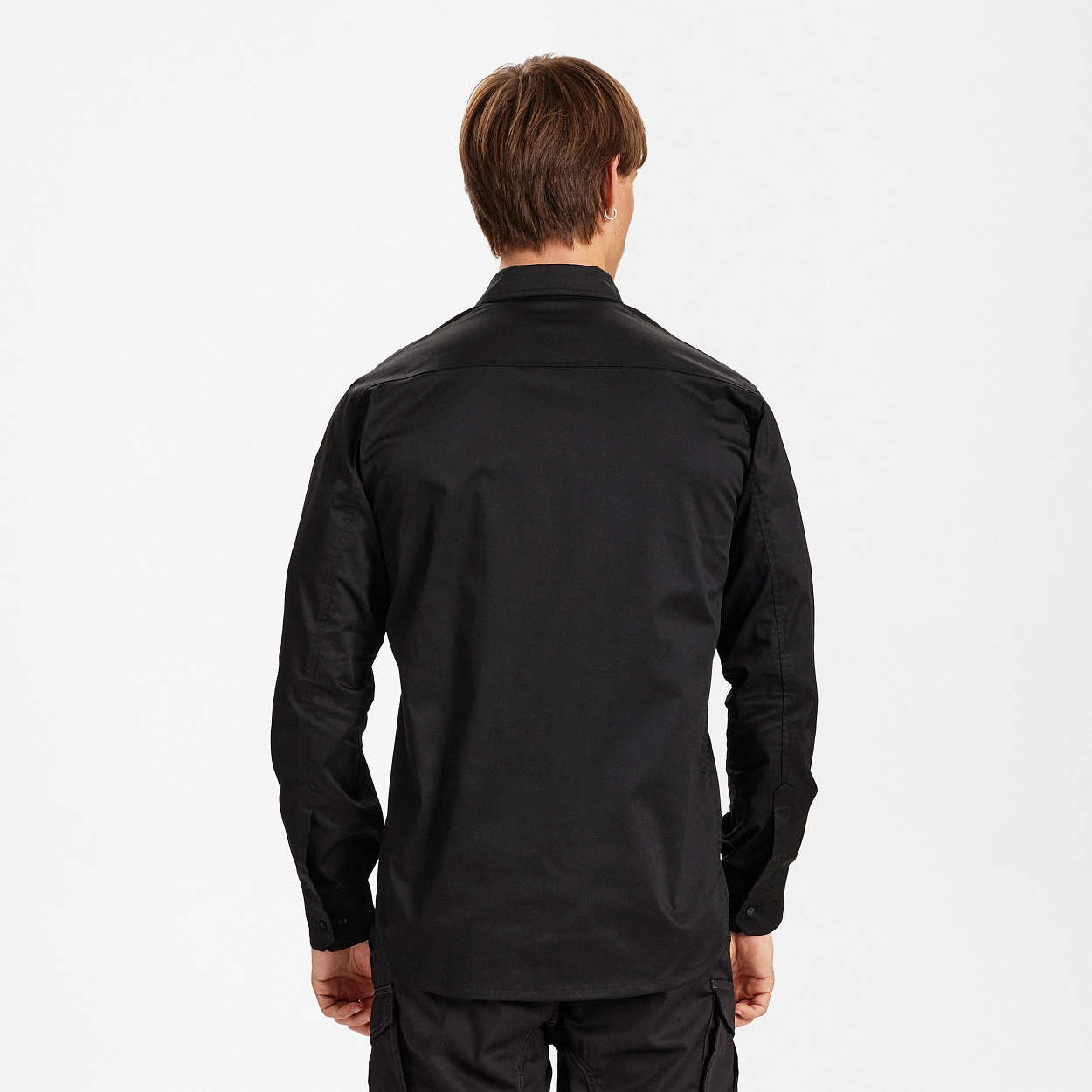 ENGEL Extend Langarm-Hemd mit Stretch in Schwarz, Größe XS