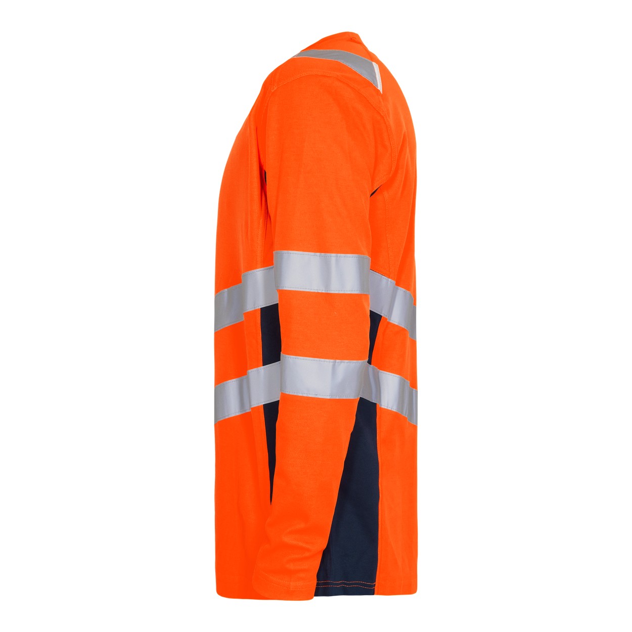 ENGEL Safety Langarm-Shirt in Orange/Blue ink, Größe XS