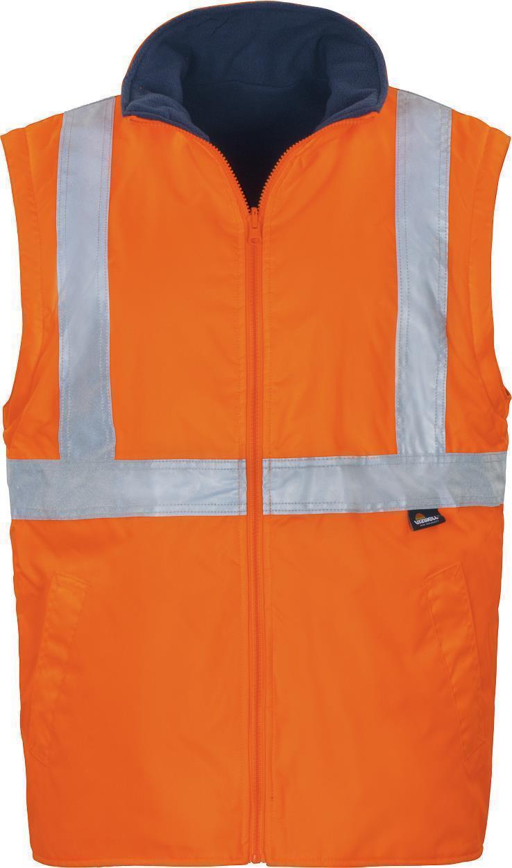Warnschutz-Kontrast-Parka leuchtorange-marine in Gr. XXL von Vizwell