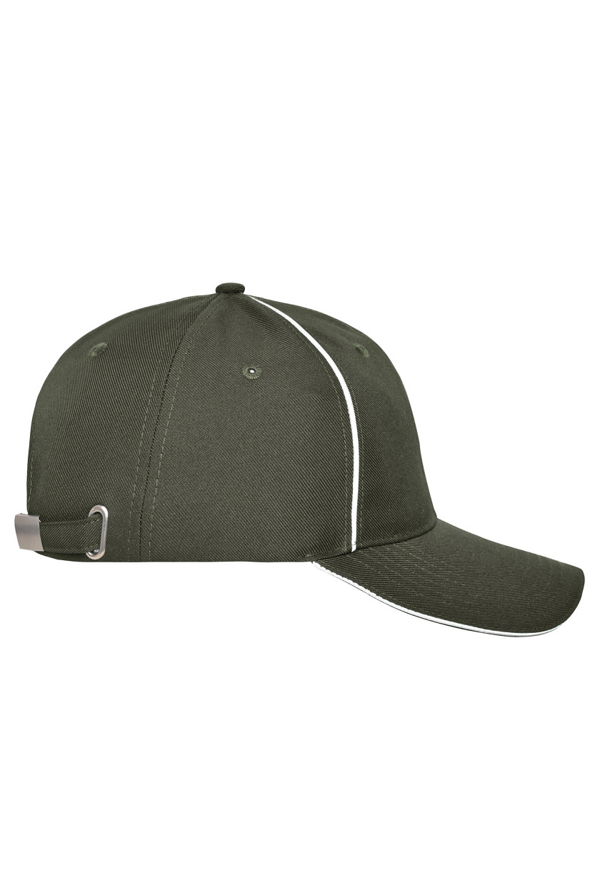 6 Panel Workwear Cap - SOLID "MB6234" in Olive, Größe One Size - Daiber