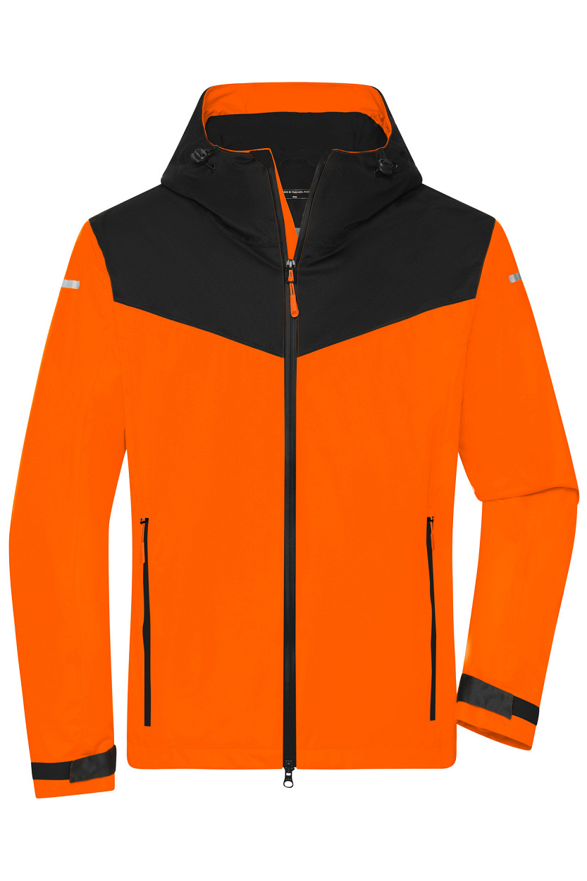 Men's Allweather Jacket GRS "JN1180" in Neon-Orange/Black, Größe 3XL - Daiber